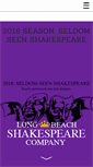 Mobile Screenshot of lbshakespeare.org